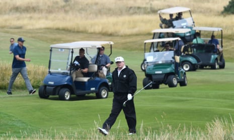 Donald Trump at Turnberry in 2018