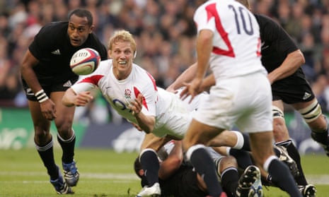 Lewis Moody playing for England in 2006