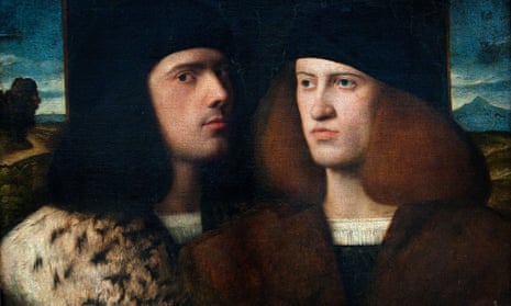 Portrait of two young men Giovanni Cariani Vittore Belliniano 1456-1529